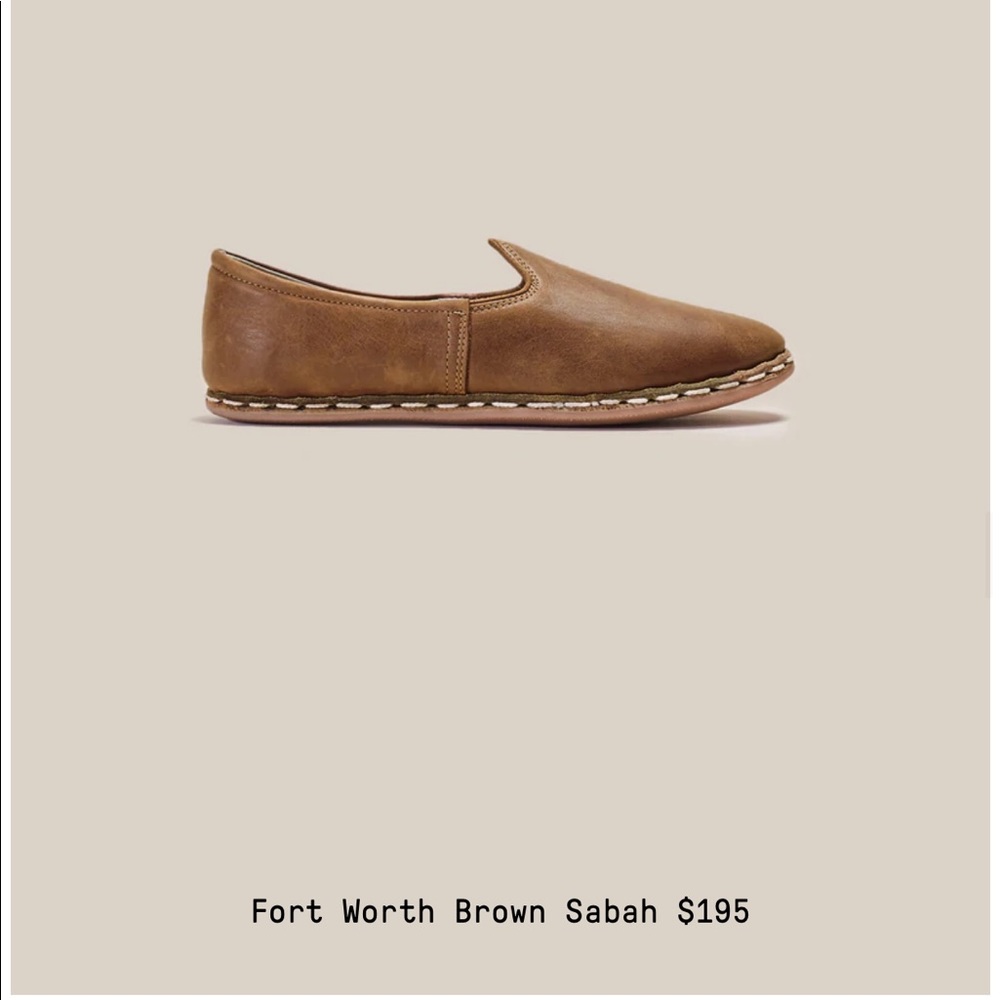 Unworn Brown leather Sabahs (women) size 39
